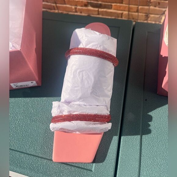 Cult Gaia Nami Crystal Embellished Sandals NIB - Picture 10 of 15